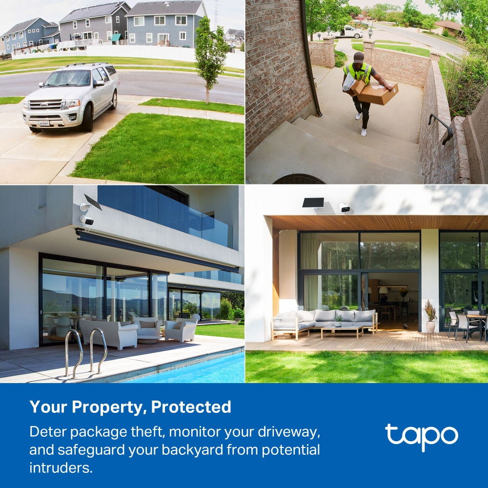 Tapo C400 KIT Solar-Powered Security Camera Kit – 1080p Wire-Free Outdoor Smart Camera with AI Person Detection, Color Night Vision & Up to 180-Day Battery Backup