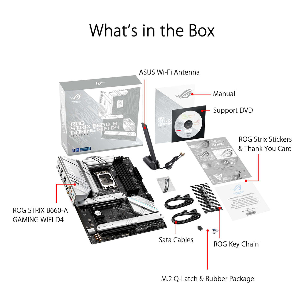 ASUS ROG Strix B660-A Gaming WiFi D4 ATX Motherboard