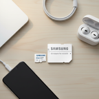 Samsung EVO Plus microSD memory card with SD adapter product image

64GB 128GB 256GB 512GB