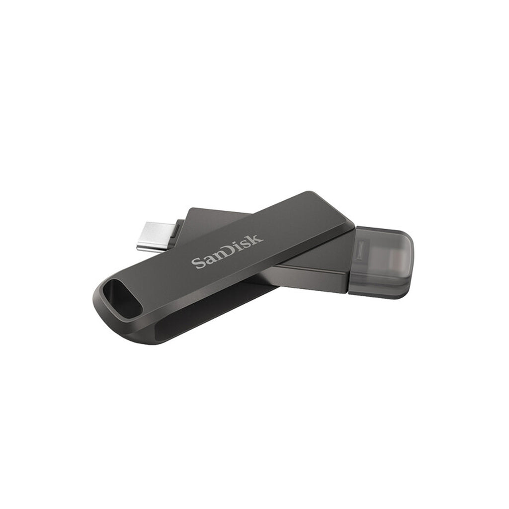 SANDISK® iXpand Flash Drive Luxe – Dual Lightning & USB Type-C Flash Drive for iPhone, iPad, MacBook & Fast Photo Video Backup