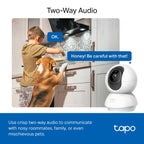 Tapo C230 Pan/Tilt AI Home Security Wi-Fi Camera – 3K 5MP Smart Indoor Camera with 360° Coverage, AI Detection, Motion Tracking & Color Night Vision