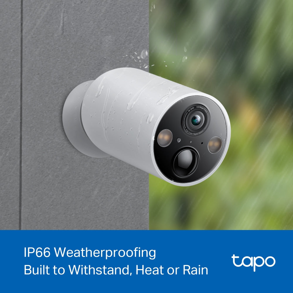 Tapo C425 Smart Wire-Free Security Camera – 2K QHD Battery Outdoor Wi-Fi Camera with AI Detection, Color Night Vision & Solar Support