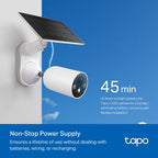 Tapo C425 KIT Solar-Powered Security Camera Kit – 2K QHD Wireless Outdoor Smart Camera with AI Detection & Color Night Vision