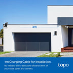 Tapo A200 Solar Panel – 4.5W Non-Stop Solar Charging for Tapo Battery Cameras with 360° Adjustable Mount & IP65 Weatherproof Design