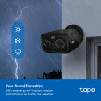 Tapo C401 Smart Wire-Free Outdoor Security Camera – 1080p Battery-Powered Wi-Fi Camera with AI Person Detection, Color Night Vision & Up to 180-Day Battery Life