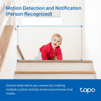 Tapo TC71 Pan/Tilt Home Security Wi-Fi Camera – Smart Indoor WiFi Surveillance Camera with Motion Tracking