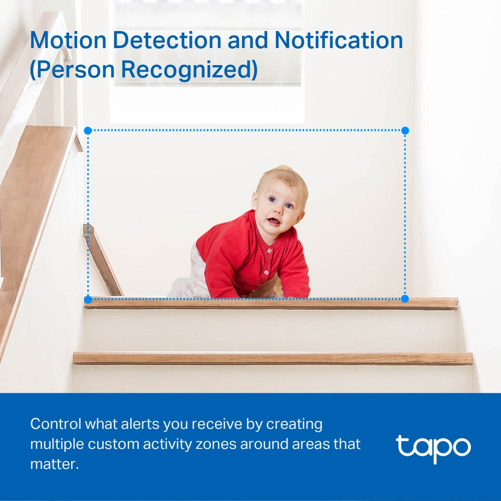 Tapo TC70 Pan/Tilt Home Security Wi-Fi Camera – Smart Indoor WiFi Surveillance Camera with Motion Detection