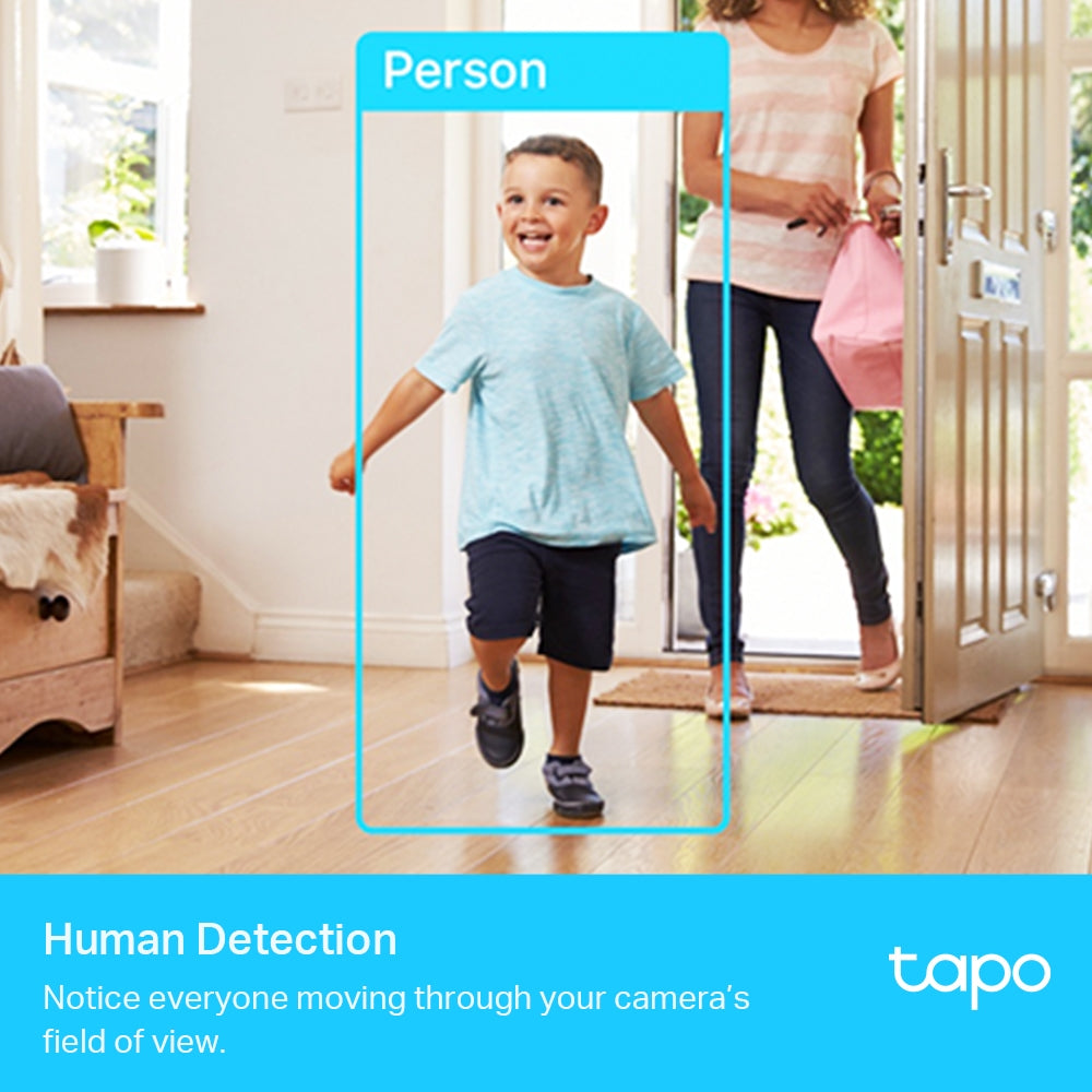 Tapo C225 Pan/Tilt AI Home Security Wi-Fi Camera – 2K QHD Smart Indoor Camera with Privacy Shield, Motion Tracking, Color Night Vision & Apple HomeKit Support
