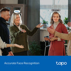 Tapo C260 Pan/Tilt AI Home Security Wi-Fi Camera – 4K 8MP Smart Indoor Camera with Face Recognition, 360° Coverage, Color Night Vision & Privacy Mode