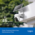 Tapo C610 KIT Solar-Powered Pan/Tilt Security Camera Kit – 2K Smart Outdoor Wi-Fi Camera with Solar Charging, Motion Tracking & Night Vision