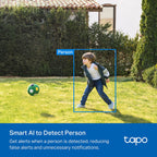 Tapo C410 Smart Wire-Free Indoor/Outdoor Security Camera – 2K Battery-Powered Wi-Fi Camera with AI Detection, Color Night Vision & 180-Day Battery Life