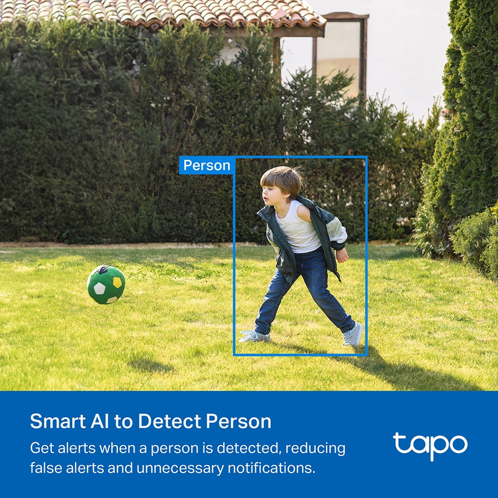 Tapo C410 Smart Wire-Free Indoor/Outdoor Security Camera – 2K Battery-Powered Wi-Fi Camera with AI Detection, Color Night Vision & 180-Day Battery Life
