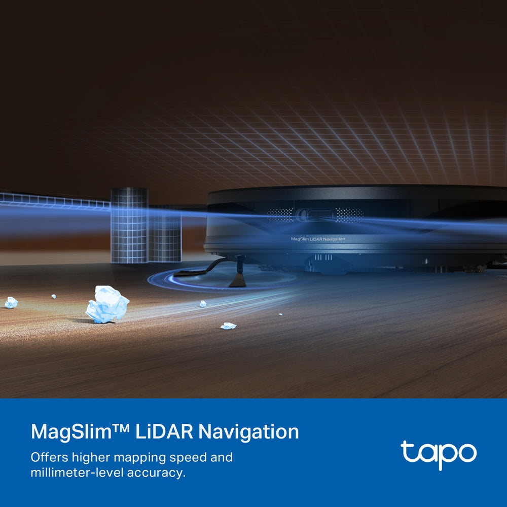 Tapo RV20 Max Plus Robot Vacuum & Mop – 5300Pa Suction with MagSlim™ LiDAR Navigation & Auto-Empty Dock