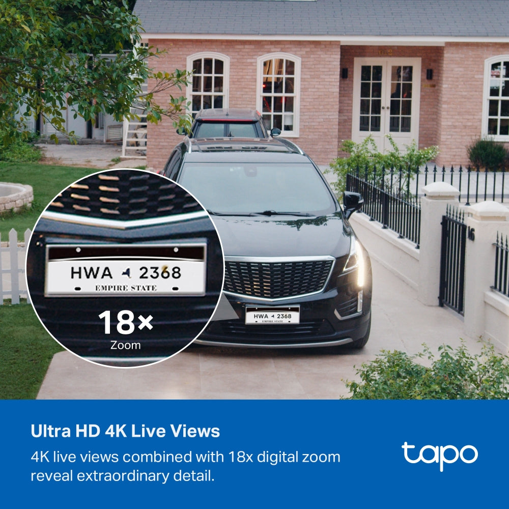 Tapo C465 Enhanced AI Solar Security Camera Ultra – 4K Wireless Outdoor Smart Camera with Solar Power, AI Detection & Night Vision