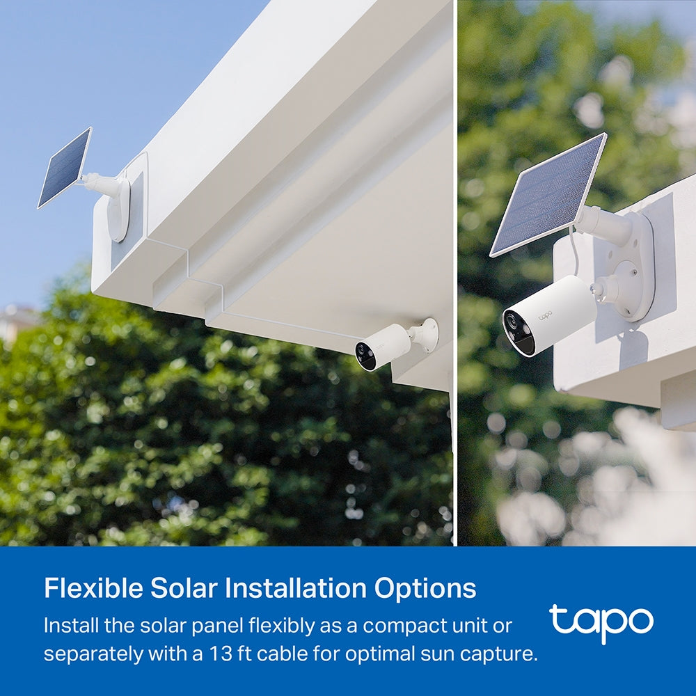 Tapo C402 KIT Solar-Powered Security Camera Kit – 1080p Wire-Free Outdoor Smart Camera with AI Detection, Color Night Vision & Solar Charging