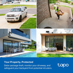 Tapo C401 KIT Solar-Powered Security Camera Kit – 1080p Wire-Free Outdoor Smart Camera with AI Detection, Color Night Vision & 180-Day Battery Life