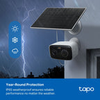 Tapo C400 KIT Solar-Powered Security Camera Kit – 1080p Wire-Free Outdoor Smart Camera with AI Person Detection, Color Night Vision & Up to 180-Day Battery Backup