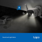 Tapo C320WS Outdoor Security Wi-Fi Camera – 2K QHD Night Vision Waterproof Surveillance Camera