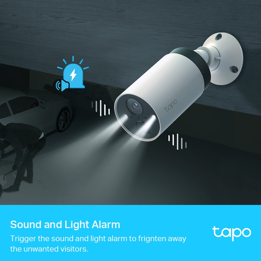 Tapo C420S2 Smart Wire-Free Security Camera System – 2K QHD Battery-Powered Outdoor Cameras with Color Night Vision & Smart AI Detection
