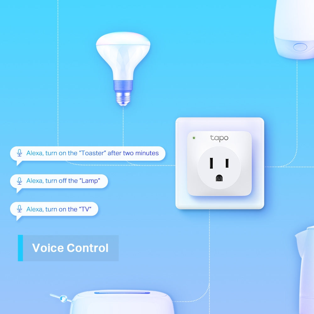 Tapo P100 Mini Smart Wi-Fi Socket – Compact Smart Plug with App & Voice Control