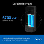 Tapo D230S1 Smart Battery Video Doorbell – Wireless Wi-Fi Door Camera with 2K Video & Motion Detection