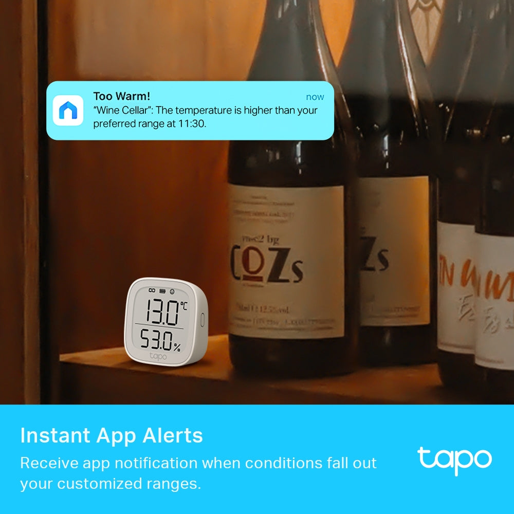 Tapo T315 Smart Temperature & Humidity Monitor – WiFi Sensor with App Alerts & Smart Home Integration