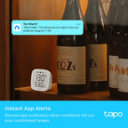 Tapo T315 Smart Temperature & Humidity Monitor – WiFi Sensor with App Alerts & Smart Home Integration