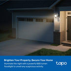 Tapo C615F KIT Solar-Powered Floodlight Pan/Tilt Security Camera Kit – 4G LTE Outdoor Smart Camera with Floodlight & AI Detection