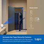 Tapo T110 Smart Contact Sensor – Door & Window Security Sensor with Real-Time Monitoring & Instant Alerts