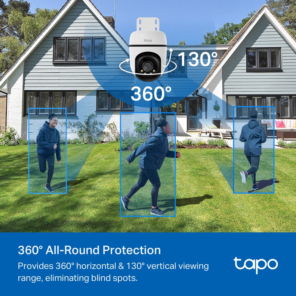 Tapo C500 Outdoor Pan/Tilt Security WiFi Camera – 360° Motion Tracking Home Security Camera