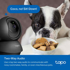 Tapo C201 Pan/Tilt Home Security Wi-Fi Camera – 1080p Smart Indoor Camera with 360° Coverage, Motion Tracking, Night Vision & Two-Way Audio