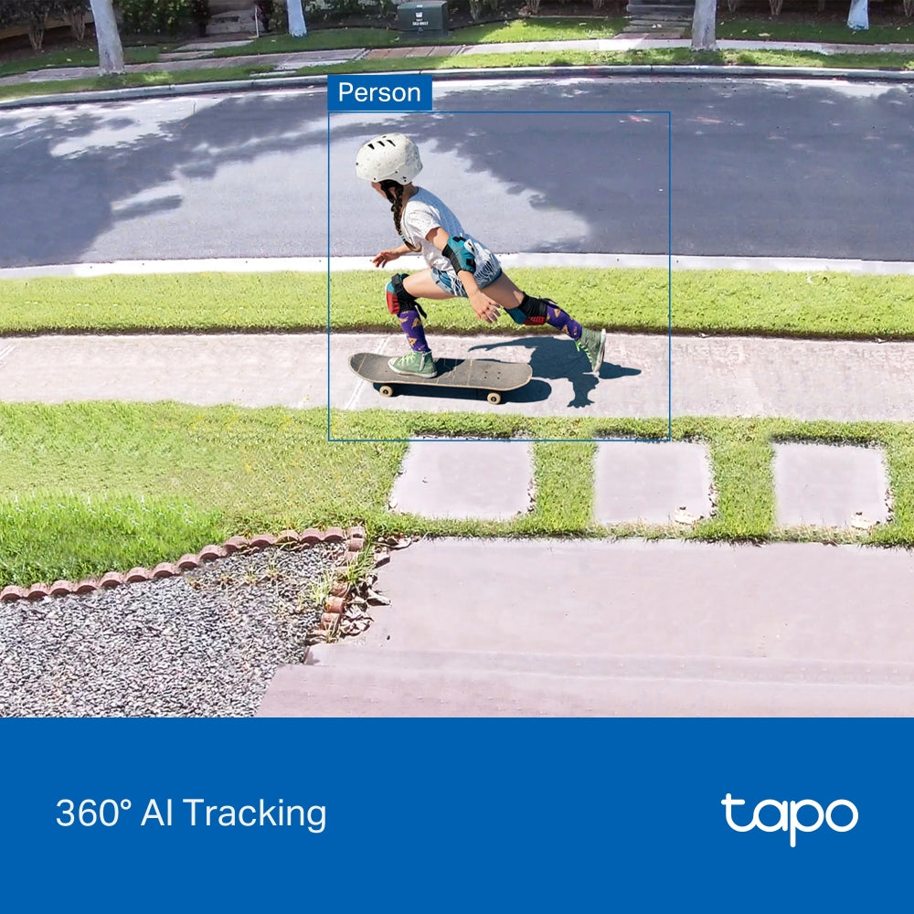 Tapo C560WS Outdoor Pan/Tilt Security Wi-Fi Camera – 4K Ultra HD Smart Camera with AI Detection, Night Vision & Wi-Fi 6