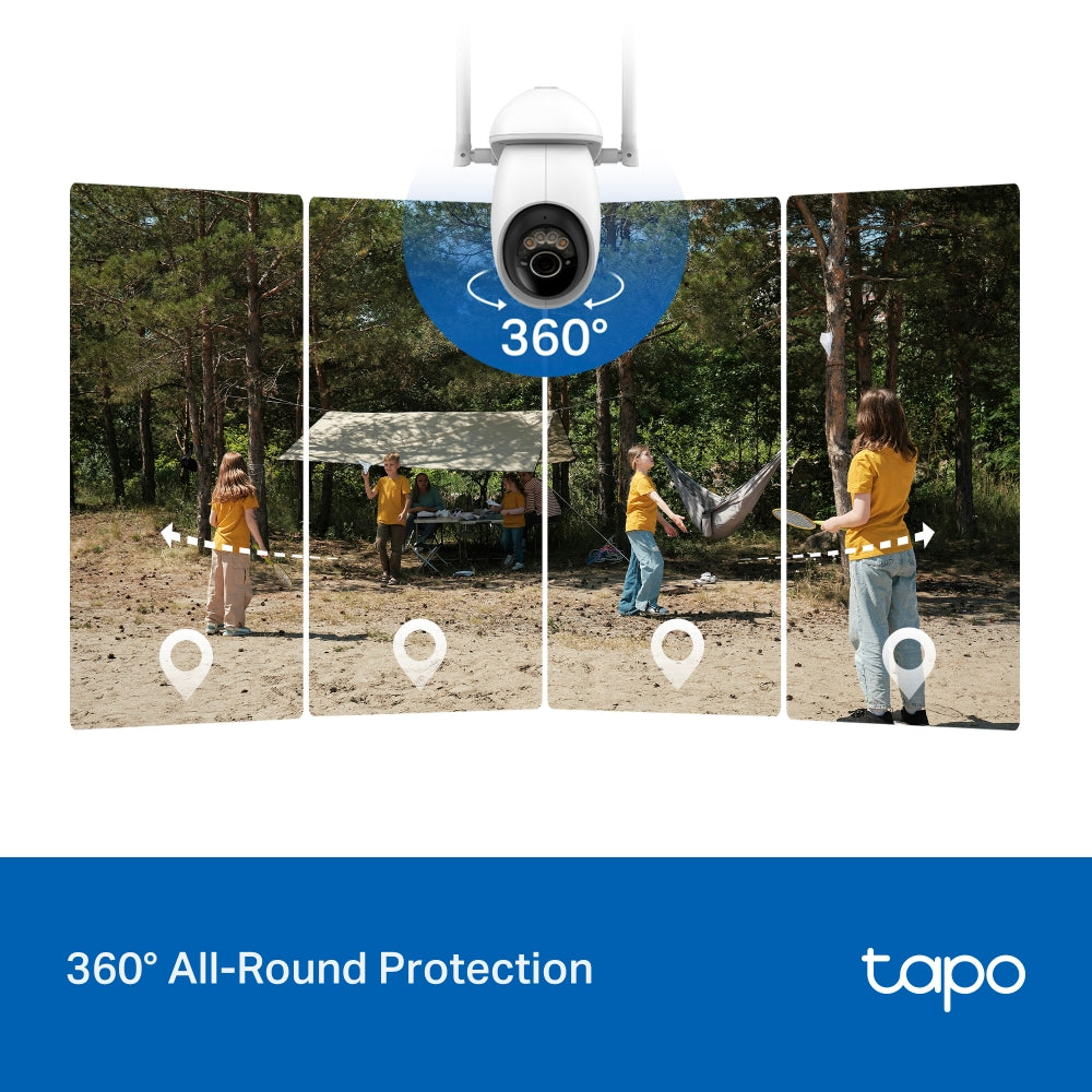 Tapo C665G KIT Solar-Powered Pan/Tilt Security Camera – 4G LTE & Wi-Fi Outdoor Smart Camera with Solar Charging