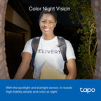 Tapo D230S1 Smart Battery Video Doorbell – Wireless Wi-Fi Door Camera with 2K Video & Motion Detection