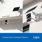 Tapo C645D KIT Solar-Powered Dual-Lens Pan/Tilt Security Camera – 4G LTE & Wi-Fi Outdoor Smart Surveillance System