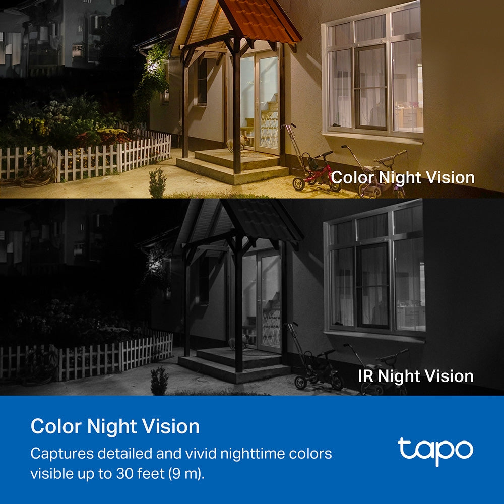 Tapo C410 Smart Wire-Free Indoor/Outdoor Security Camera – 2K Battery-Powered Wi-Fi Camera with AI Detection, Color Night Vision & 180-Day Battery Life