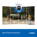 Tapo C615G KIT Solar-Powered Pan/Tilt 4G LTE Security Camera Kit – Wireless Outdoor Smart Surveillance Camera with AI Detection