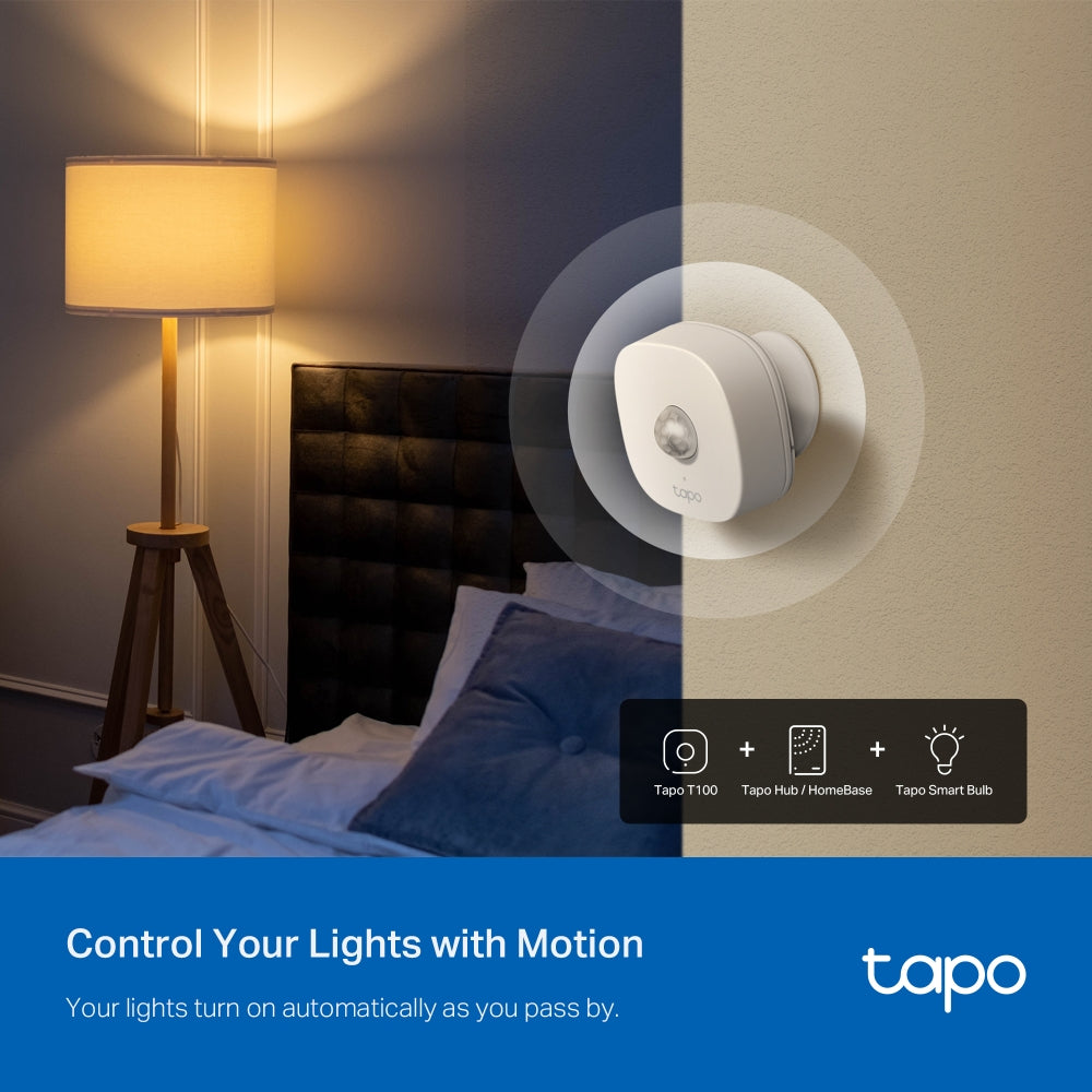Tapo T100 Smart Motion Sensor – WiFi Motion Detection Sensor with Instant Alerts & Smart Home Automation