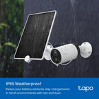 Tapo A200 Solar Panel – 4.5W Non-Stop Solar Charging for Tapo Battery Cameras with 360° Adjustable Mount & IP65 Weatherproof Design