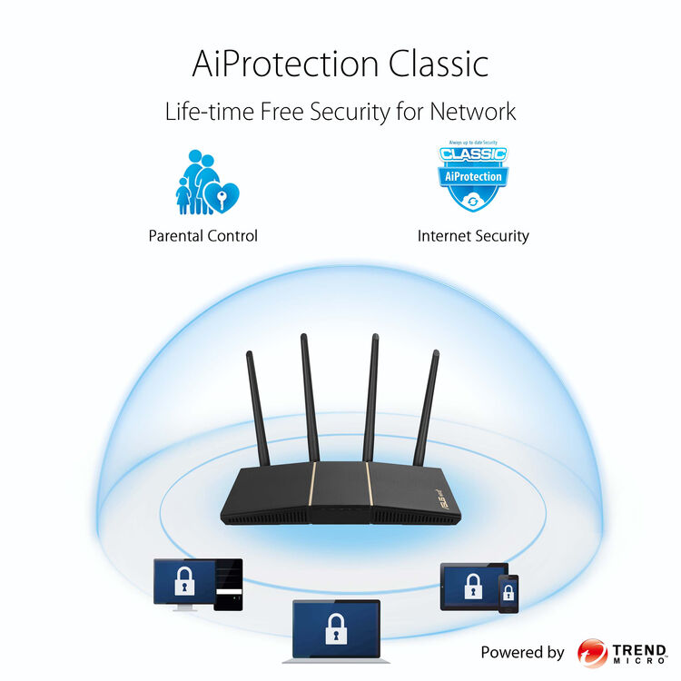 ASUS RT-AX57 AX3000 Dual Band WiFi 6 Router