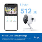 Tapo C120 Indoor/Outdoor Home Security Wi-Fi Camera – 2K QHD Smart Camera with Color Night Vision, AI Detection, IP66 Weatherproof Design & Two-Way Audio