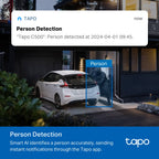 Tapo C500 Outdoor Pan/Tilt Security WiFi Camera – 360° Motion Tracking Home Security Camera
