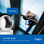 Tapo C222 Pan/Tilt AI Home Security Wi-Fi Camera – 2K 4MP Smart Indoor Camera with 360° Coverage, AI Detection, Motion Tracking & Color Night Vision