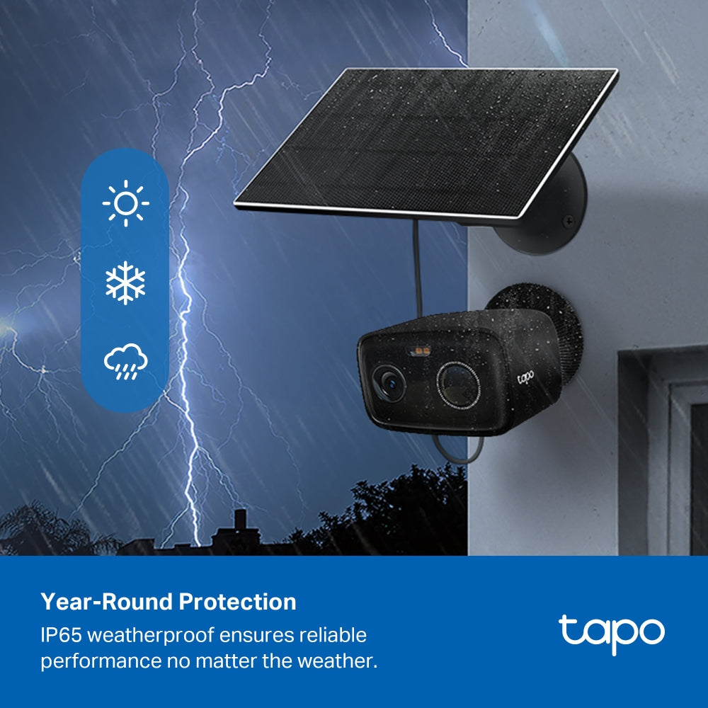 Tapo C401 KIT Solar-Powered Security Camera Kit – 1080p Wire-Free Outdoor Smart Camera with AI Detection, Color Night Vision & 180-Day Battery Life