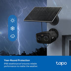 Tapo C401 KIT Solar-Powered Security Camera Kit – 1080p Wire-Free Outdoor Smart Camera with AI Detection, Color Night Vision & 180-Day Battery Life