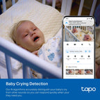 Tapo C840 Dual-Lens Smart Baby Camera – 2K Wi-Fi Baby Monitor with Motion Tracking & Night Vision