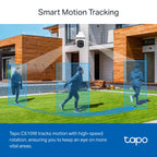 Tapo C510W Outdoor Pan/Tilt Security Wi-Fi Camera – 2K Smart Surveillance Camera with 360° Coverage, Color Night Vision & AI Detection