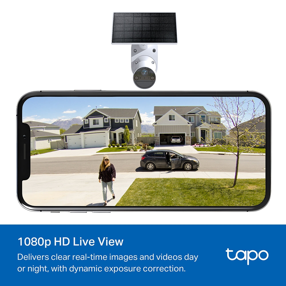Tapo C402 KIT Solar-Powered Security Camera Kit – 1080p Wire-Free Outdoor Smart Camera with AI Detection, Color Night Vision & Solar Charging