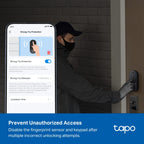 Tapo DL110 Smart Wi-Fi Door Lock – Keyless Entry Smart Lock with App & Remote Control