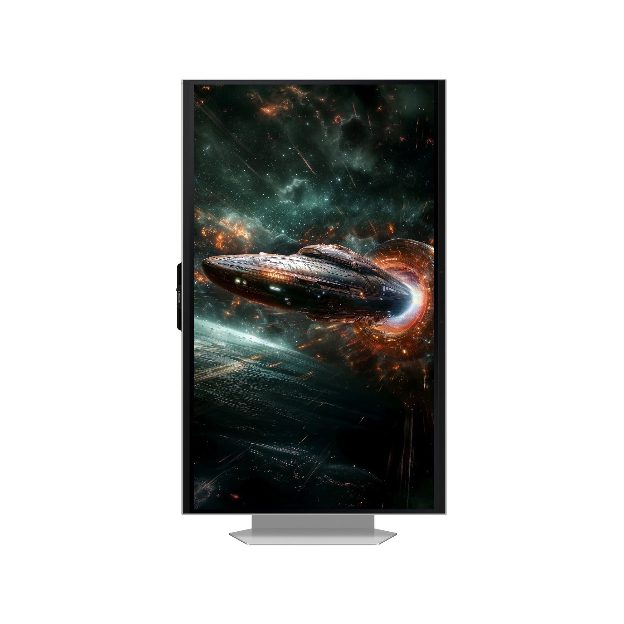 Samsung Odyssey 3D G90XF 27-Inch 4K IPS 165Hz HDR10+ Gaming Monitor 1ms G-Sync Compatible FreeSync Premium Spatial Gaming Display Mercury Silver